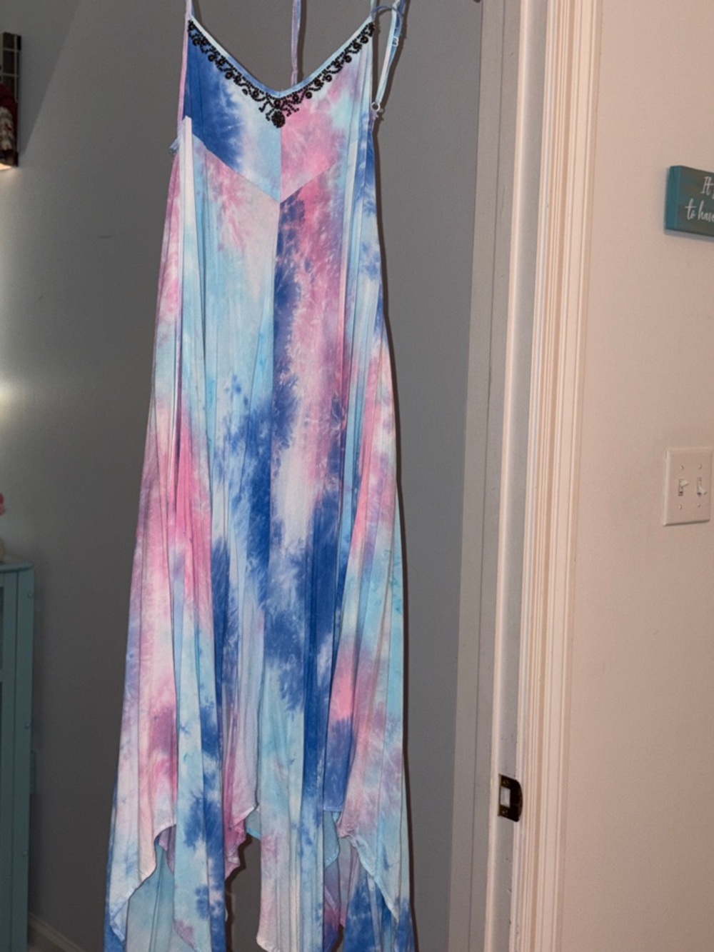 En Crème Pastel Adjustable Strap Dress